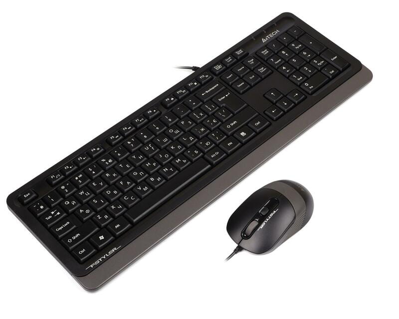 Комплект (клавіатура, миша) A4Tech F1010 Black/Grey