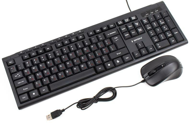Комплект (клавиатура, мышь) Gembird KBS-UM-03-UA Black