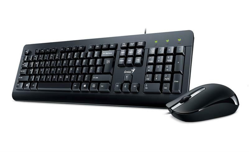 Комплект (клавіатура, мишка) Genius KM-160 UKR Black (31330001419)