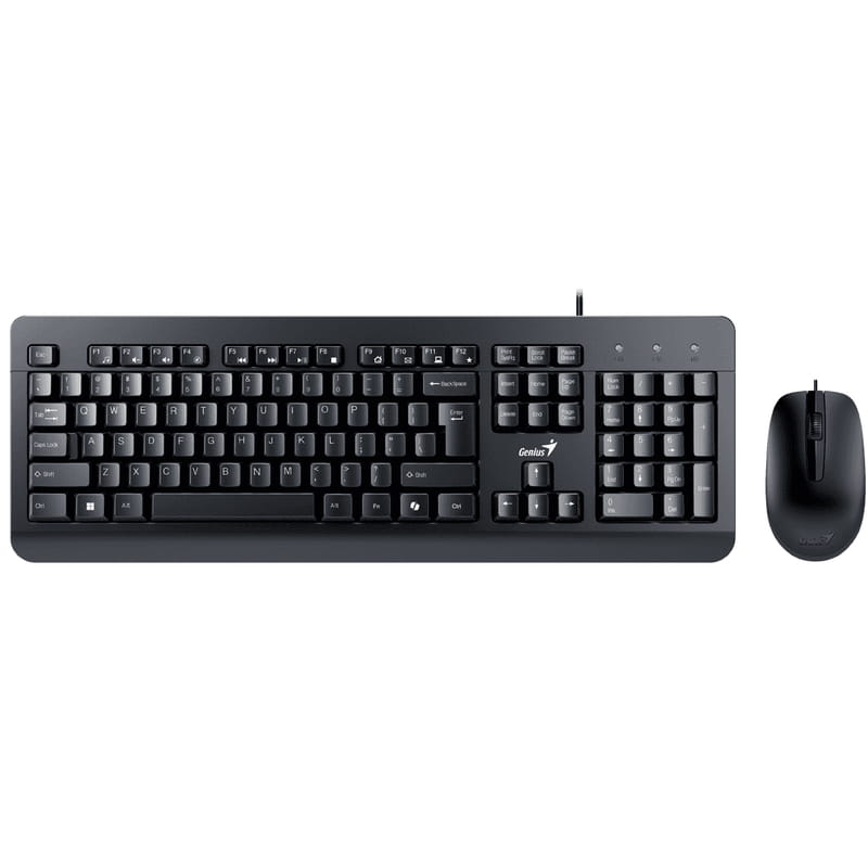 Комплект (клавіатура, мишка) Genius KM-160 UKR Black (31330001419)