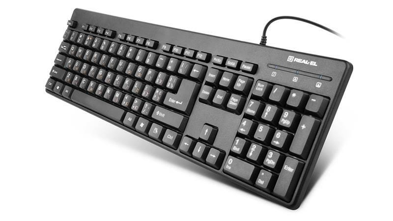 Комплект (клавиатура+мышь) REAL-EL Standard 503 Kit Black USB