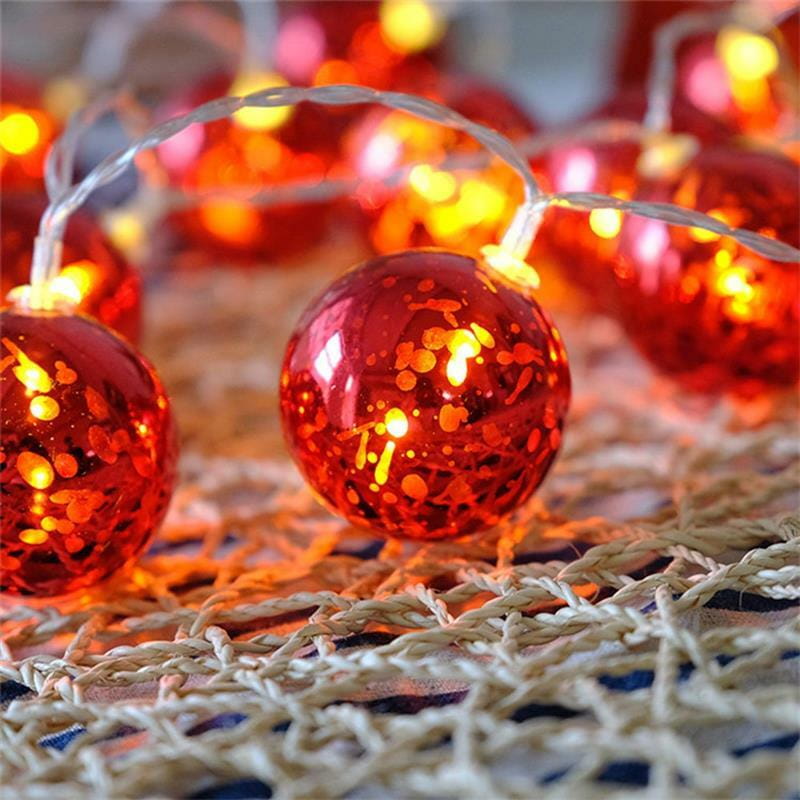 Світлодіодна гірлянда ColorWay Christmas lights ball (6см) (CW-MC-LB10U) 10LED, 1.5м, USB
