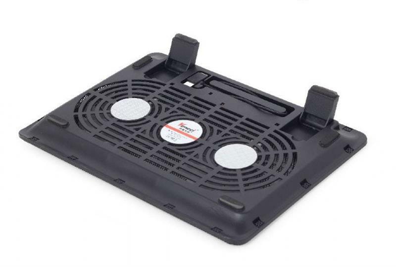 Охлаждающая подставка для ноутбука Gembird NBS-2F15-01 Black 15,6"