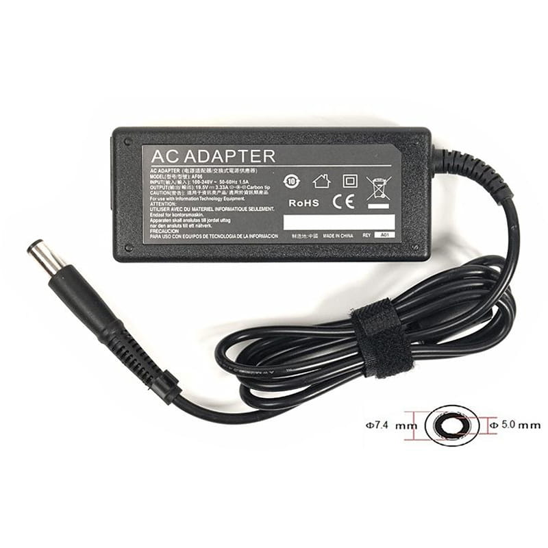 Блок питания PowerPlant для ноутбука HP 19.5V 3.33A 65W 7.4х5мм (HP65G7450)