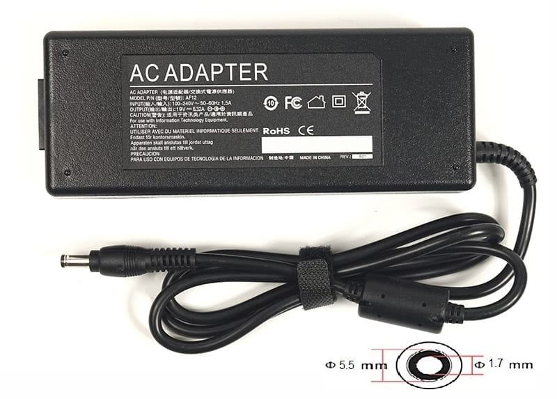 Блок живлення PowerPlant для ноутбука Acer 220V, 19V 120W 6.32A 5.5х1.7мм (AC120F5517)