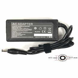 Блок питания PowerPlant для ноутбуков Acer, Asus 220V, 19V 65W 3.42A 5.5х2.5мм (AC65F5525)