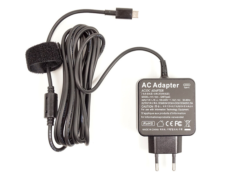 Универсальный блок питания PowerPlant для ноутбуков 220V, 20V 2.25A Type-C (NA700059)