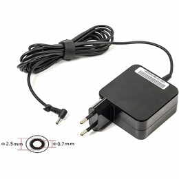 Блок питания PowerPlant для ноутбука Asus 220V, 19V 40W 2.1A, 2.5х0.7мм, wall mount (WM-AS40F2507)