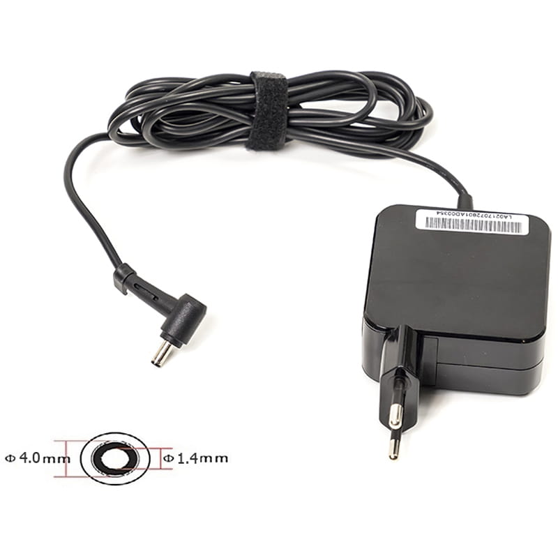 Блок питания PowerPlant для ноутбука Asus 220V, 19V 45W 2.37A, 4.0х1.4мм, wall mount (WM-AS45F4014)