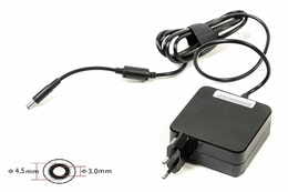 Блок живлення PowerPlant для ноутбука Dell 220V, 19.5V 65W 3.34A, 4.5х3.0мм, wall mount (WM-DL65G4530)
