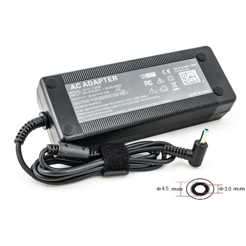 Блок питания PowerPlant для ноутбука HP 220V, 19.5V 120W 6.15A, 4.5х3.0мм (HP120G4530)