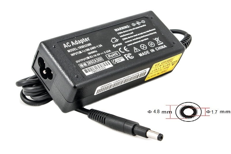 Блок живлення PowerPlant для ноутбука HP 220V, 19.5V 65W 3.33A, 4.8х1.7мм (HP65G4817)