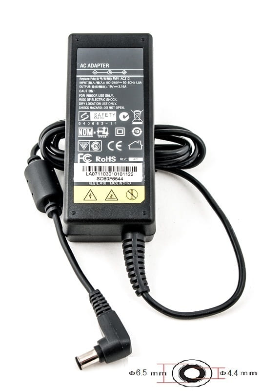 Блок живлення PowerPlant для ноутбука Sony 220V, 19.5V 60W 3A, 6.5х4.4мм (SO60F6544)