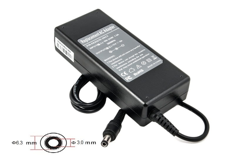 Блок питания PowerPlant для ноутбука Toshiba 220V, 15V 90W 6A, 6.3х3.0мм (TO90C6330)