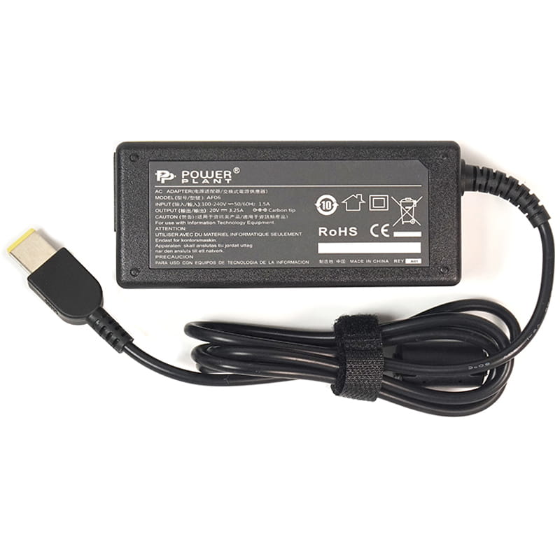 Блок питания PowerPlant для ноутбука IBM/Lenovo 220V, 20V 65W 3.25A, Special (IB65HUSB)