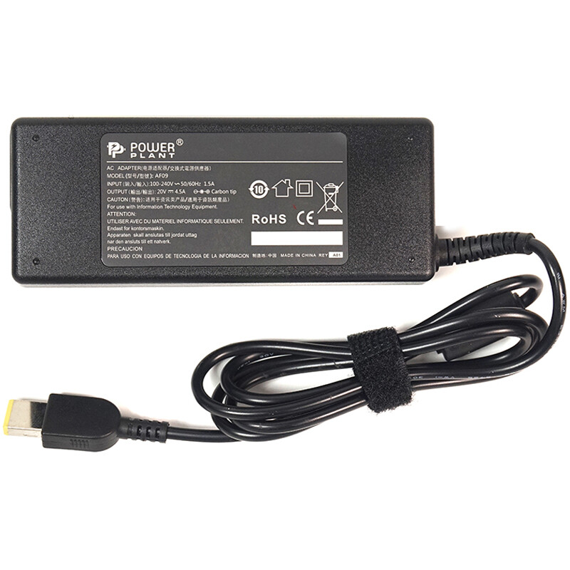 Блок питания PowerPlant для ноутбука IBM/Lenovo 220V, 20V 90W 4.5A, Special (IB90HSPE)