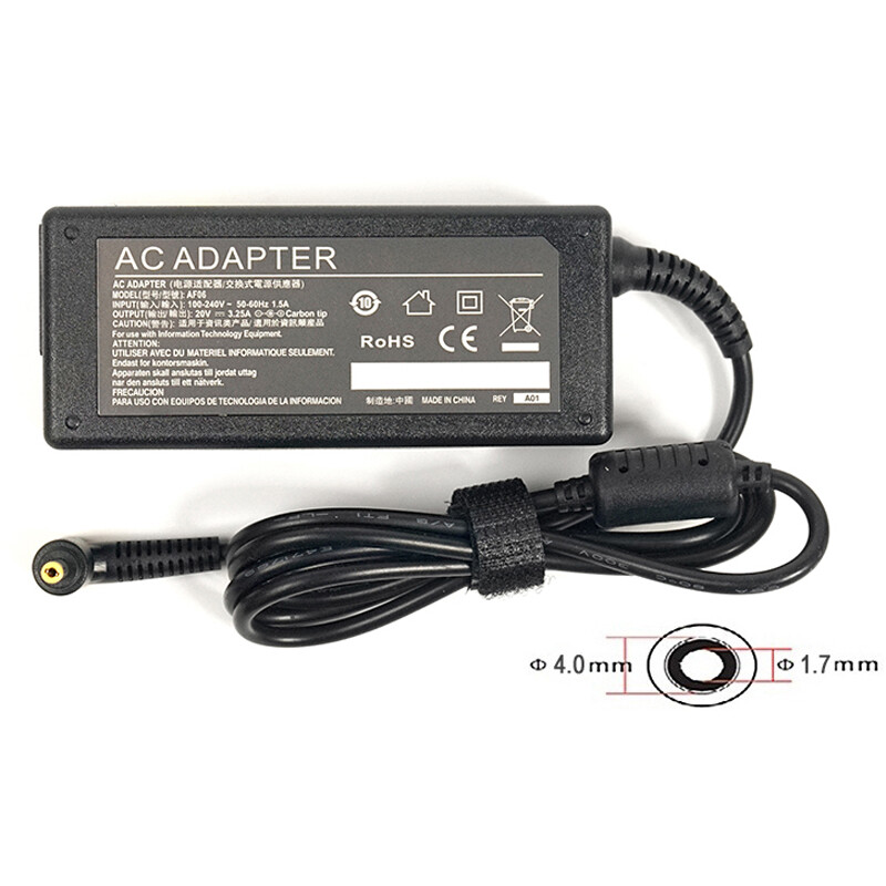 Блок питания PowerPlant для ноутбука IBM/Lenovo 220V, 20V 65W 3.25A, 4.0х1.7мм (IB65H4017)