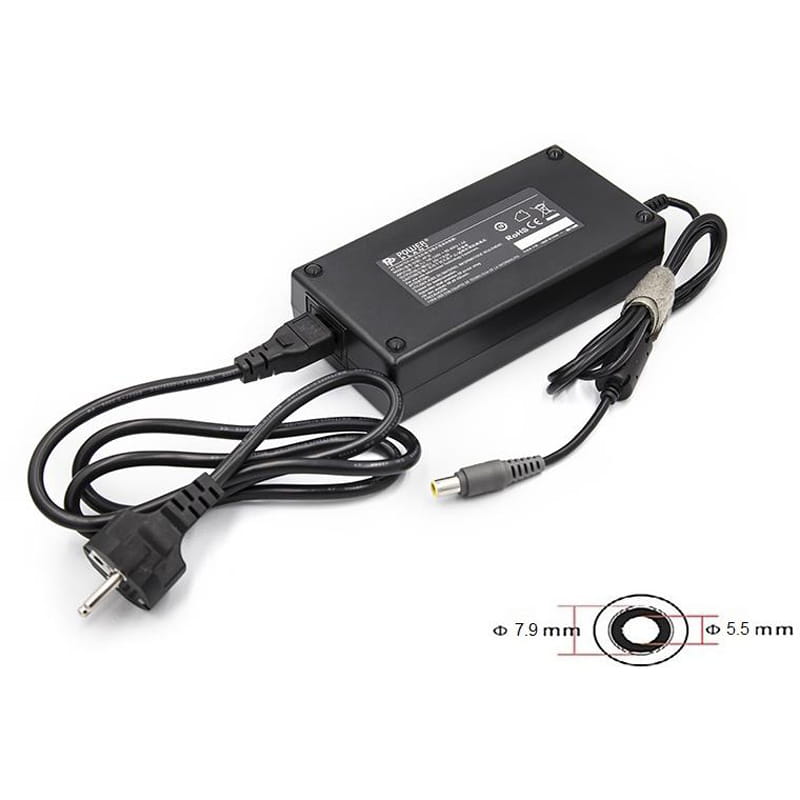Блок живлення PowerPlant для ноутбуков IBM/Lenovo 220V, 170W 20V 8.5A (7.9*5.5) (IB170H7955)