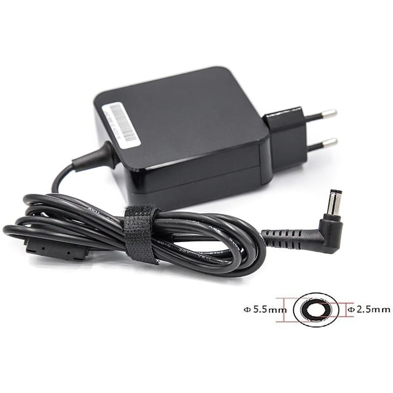 Блок живлення PowerPlant для ноутбуков Acer, Asus 220V, 19V 65W 3.42A (5.5*2.5) wall mount (WM-AC65F5525)