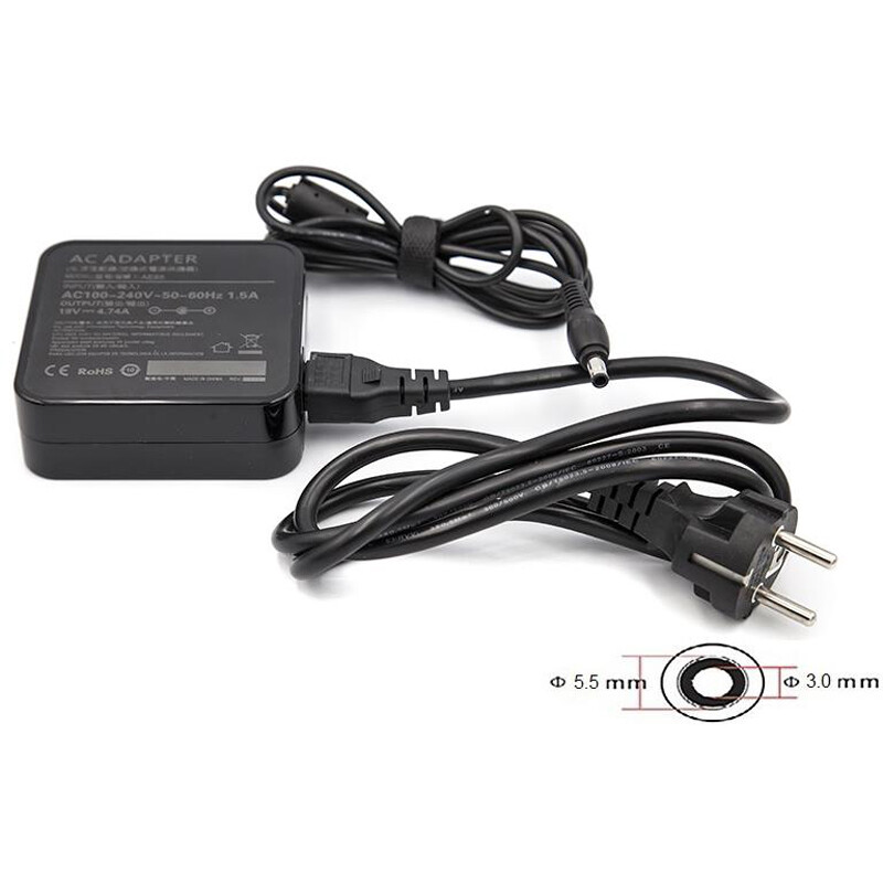 Блок питания PowerPlant для ноутбуков Samsung 220V, 19V 90W 4.74A (5.5*3.0) wall mount (WM-SA90F5530)