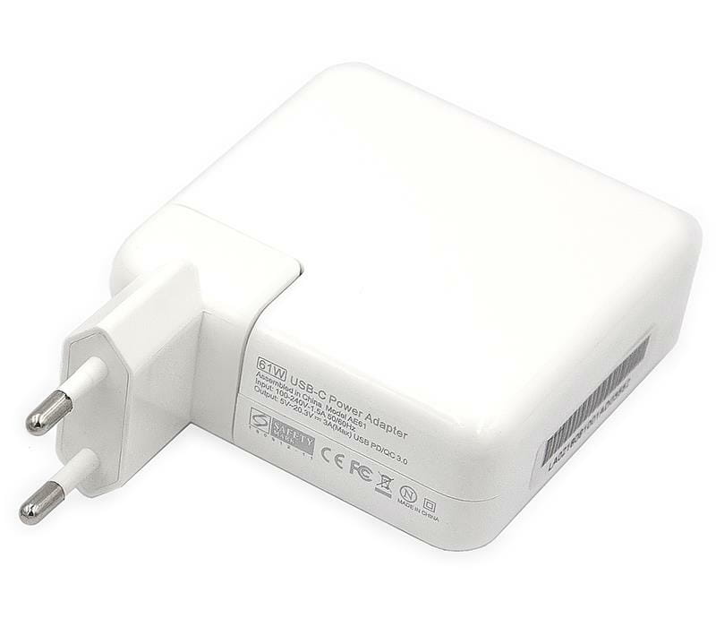 Блок питания PowerPlant для ноутбуков Apple 220V, 20V 61W (USB Type-C) (AP61HCUSB)