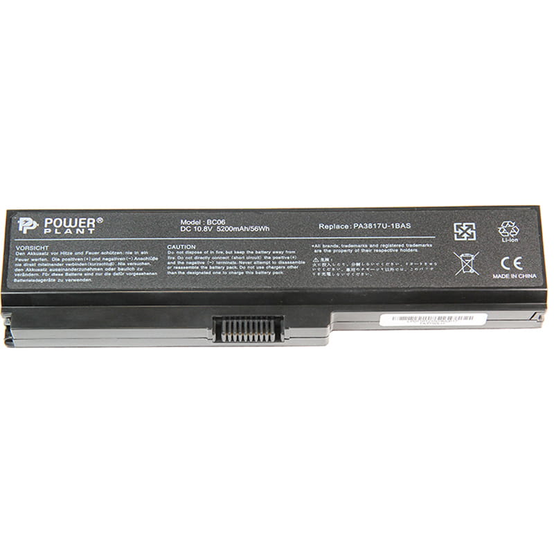 АКБ PowerPlant для ноутбука Toshiba Satellite L750 (PA3817U-1BAS) 10.8V 5200mAh (NB510092)