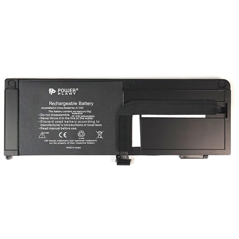 АКБ PowerPlant для ноутбука Apple MacBook Pro 15.4" (A1286, A1382) 10.8V 5400mAh (NB420100)