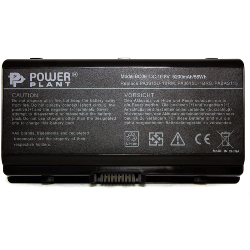 АКБ PowerPlant для ноутбука Toshiba Equium L40 (PA3615U-1BRS) 10.8V 5200mAh (NB00000208)