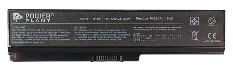 АКБ PowerPlant для ноутбука Toshiba Satellite L750 (PA3817U-1BRS) 10.8V 8800mAh (NB00000310)