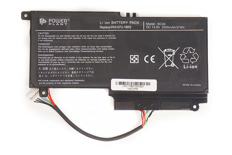 АКБ PowerPlant для ноутбука Toshiba Satellite L55 (PA5107U-1BRS, TA5107P9) 14.8V 2500mAh (NB510221)