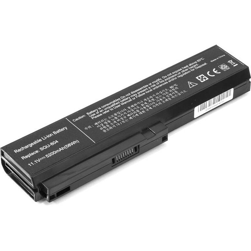 АКБ PowerPlant для ноутбука Casper TW8 Series (SQU-804, UN8040LH) 11.1V 5200mAh (NB00000144)