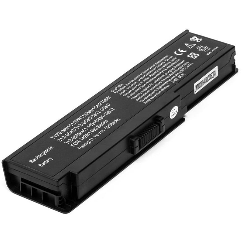 АКБ PowerPlant для ноутбука Dell Inspiron 1400 (MN151 DE-1420-6) 11.1V 5200mAh (NB00000177)