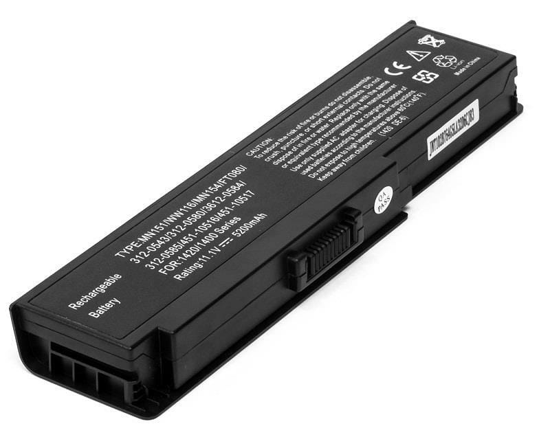 АКБ PowerPlant для ноутбука Dell Inspiron 1400 (MN151 DE-1420-6) 11.1V 5200mAh (NB00000177)