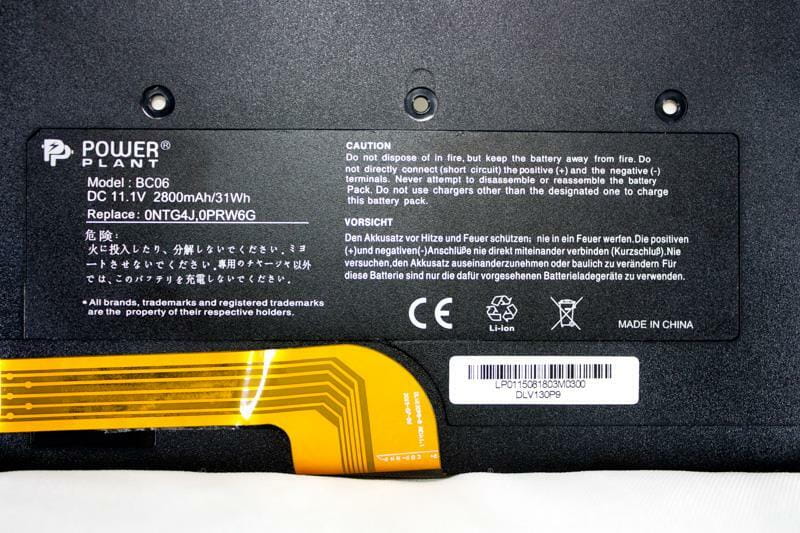 АКБ PowerPlant для ноутбука Dell Vostro V13 (0NTG4J) 11.1V 2800mAh (NB00000216)