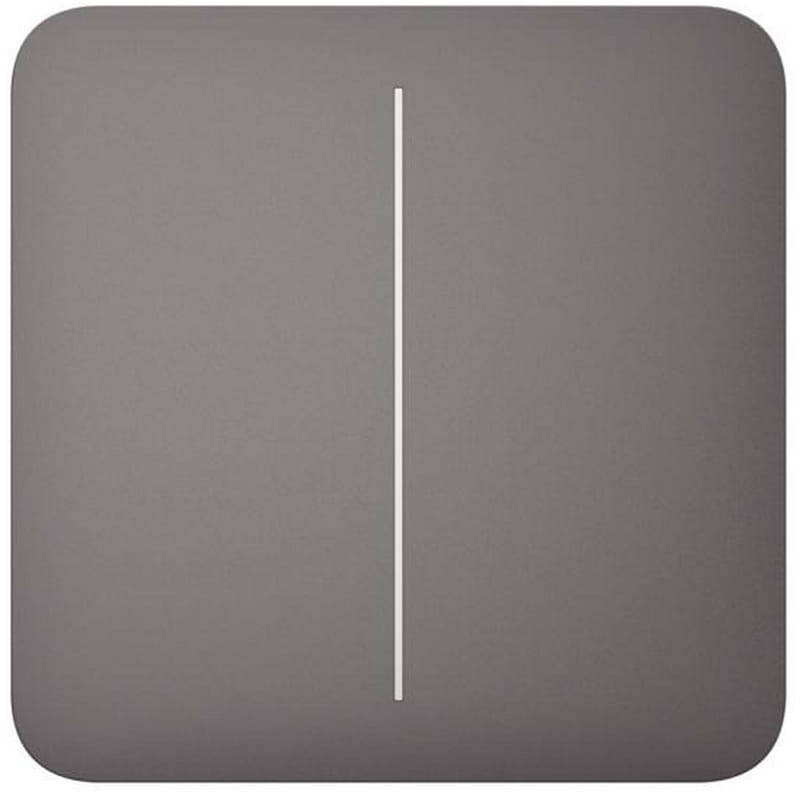 Кнопка для двоклавішного вимикача Ajax SoloButton (2-gang) for LightSwitch Jeweller Grey