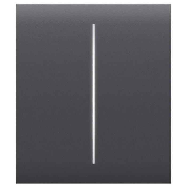 Кнопка центральна для двоклавішного вимикача Ajax CenterButton (2-gang) for LightSwitch Jeweller Graphite