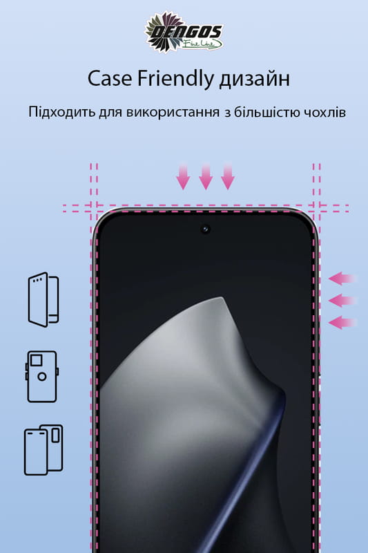 Защитное стекло Dengos для Xiaomi 15T/15T Pro Black Full Glue (TGFG-430)