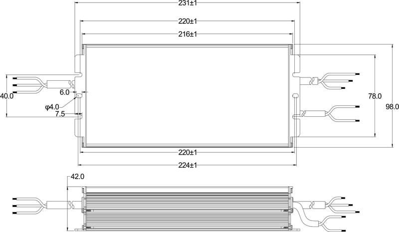 Блок живлення Moso X6-320M457A12, DC 320W, DIM 1-10V, 12V Aux., Programable