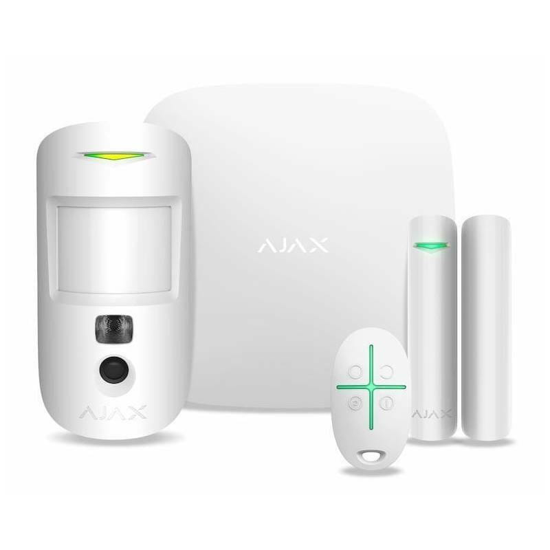 Комплект беспроводной сигнализации Ajax HDR StarterKit Cam Plus White