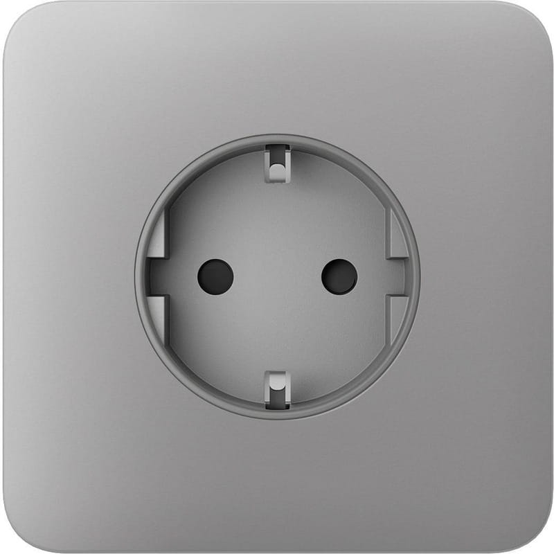 Передня панель для вбудованої розетки Ajax SoloCover for Outlet Basic Fog