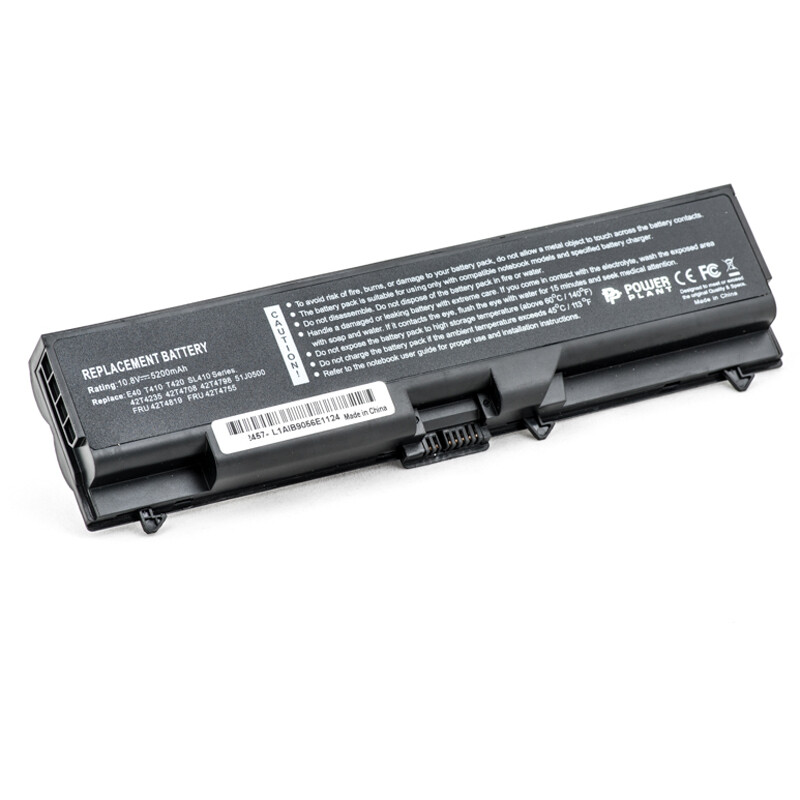 АКБ PowerPlant для ноутбука IBM/Lenovo ThinkPad SL410K (FRU42T4795, IMSL40LH) 10.8V 5200mAh (NB00000069)