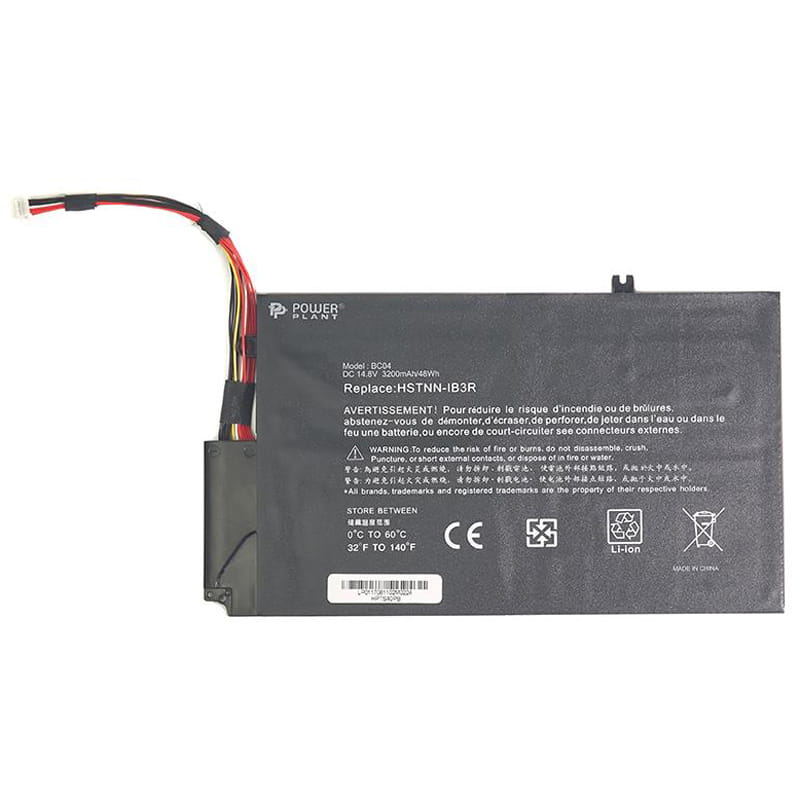 АКБ PowerPlant для ноутбука HP Envy TouchSmart 4 (EL04XL, HPTS40PB) 14.8V 3200mAh (NB460649)