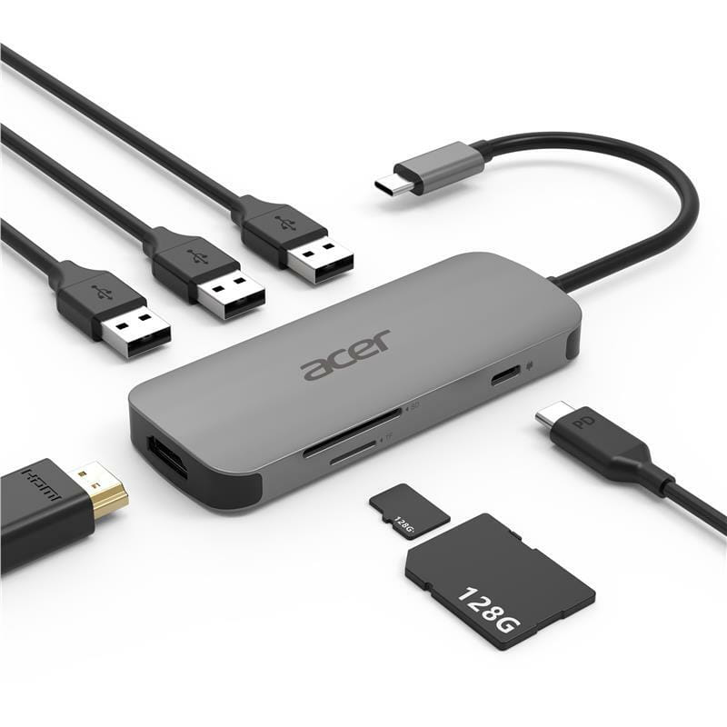 Док-станція Acer 7-in-1 Type-C dongle (HP.DSCAB.008)