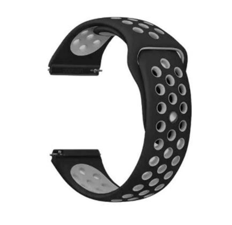 Ремешок BeCover Nike Style для Samsung Galaxy Watch 46mm/Watch 3 45mm/Gear S3 Classic/Gear S3 Frontier Black-Grey (705783)