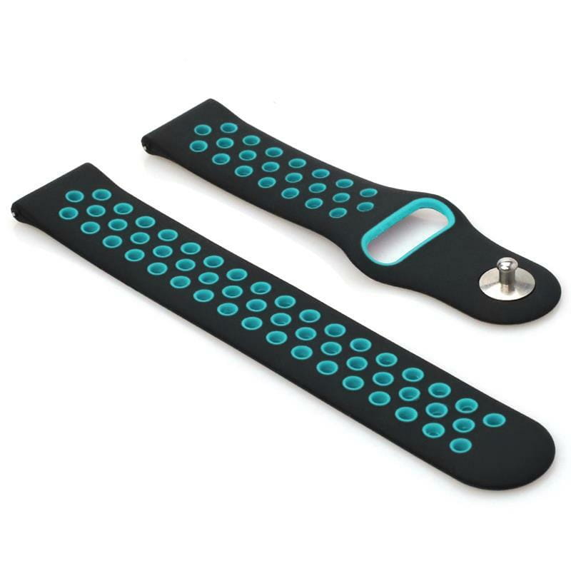 Ремешок BeCover Nike Style для Samsung Galaxy Watch 46mm/Watch 3 45mm/Gear S3 Classic/Gear S3 Frontier Black-Blue (705782)