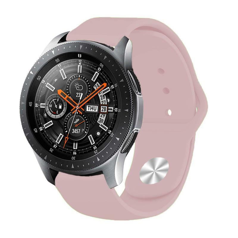 Силіконовий ремінець BeCover для Samsung Galaxy (20mm)/Watch 5/ Watch 4 40/44mm/Watch 4 Classic 42mm/Watch Active/Active 2 40/44mm/Watch 3 41mm/Gear S2/Classic/Gear Sport Pink (706170)
