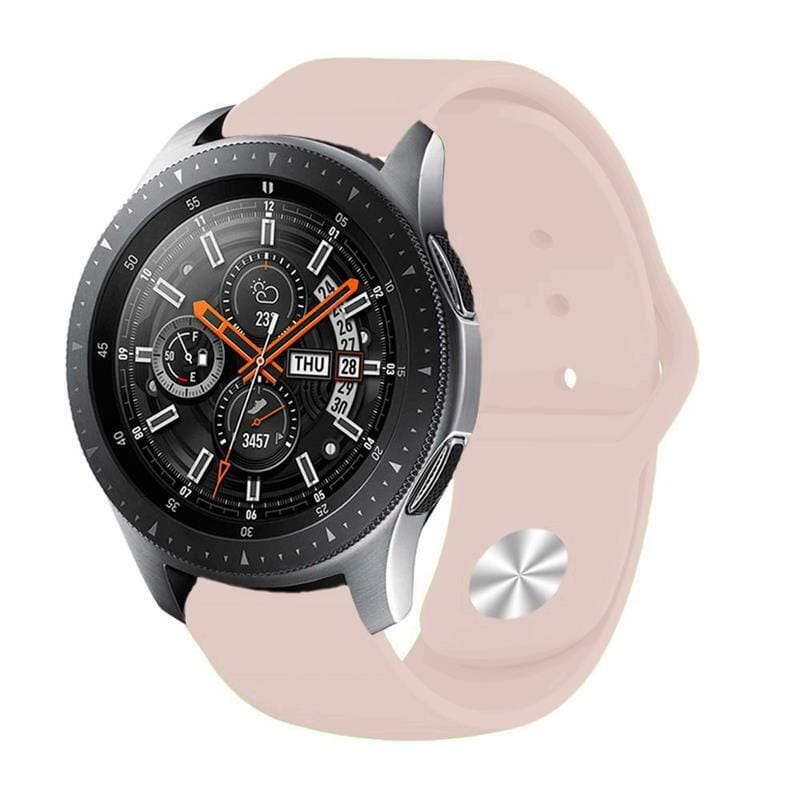 Силіконовий ремінець BeCover для Samsung Galaxy (20mm)/Watch 5/ Watch 4 40/44mm/Watch 4 Classic 42mm/Watch Active/Active 2 40/44mm/Watch 3 41mm/Gear S2/Classic/Gear Sport Grapefruit-Pink (706171)