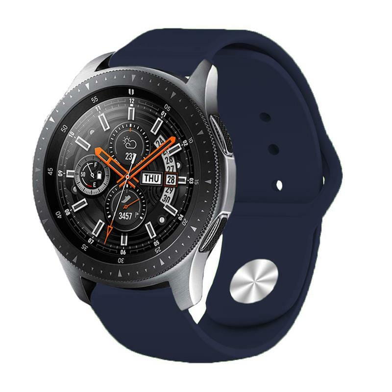 Силиконовый ремешок BeCover для Samsung Galaxy (20mm)/Watch 5/ Watch 4 40/44mm/Watch 4 Classic 42mm/Watch Active/Active 2 40/44mm/Watch 3 41mm/Gear S2/Classic/Gear Sport Blue-Horizon (706179)