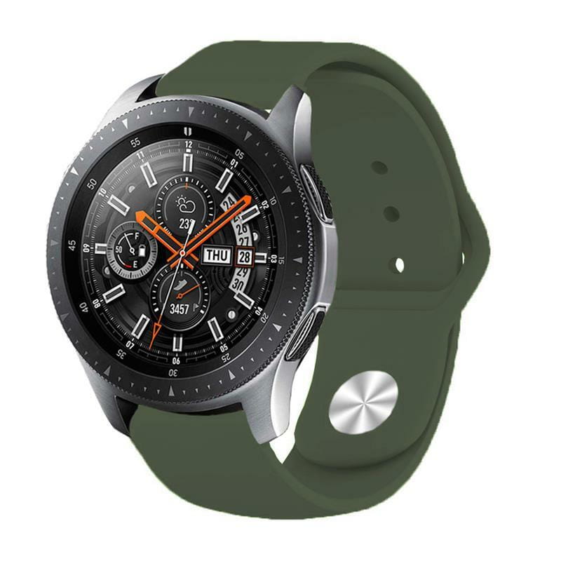 Силиконовый ремешок BeCover для Samsung Galaxy (20mm)/Watch 5/ Watch 4 40/44mm/Watch 4 Classic 42mm/Watch Active/Active 2 40/44mm/Watch 3 41mm/Gear S2/Classic/Gear Sport Khaki (706184)