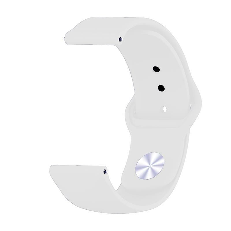 Силиконовый ремешок BeCover для Xiaomi Amazfit Bip/Bip Lite/Bip S Lite/GTR 42mm/GTS/TicWatch S2/TicWatch E White (706197)